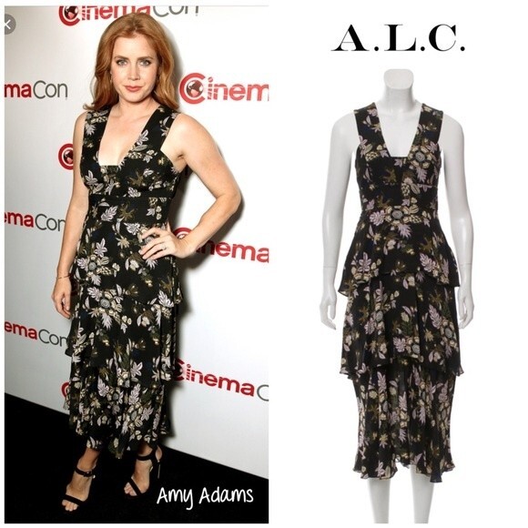 A.L.C “Hayley” tiered floral midi dress 2 - Picture 1 of 6